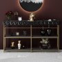HANAH HOME Komoda Zumrut Anthracite Gold (152) - slika 1