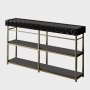 HANAH HOME Komoda Zumrut Anthracite Gold (152) - slika 4