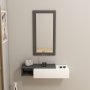 HANAH HOME Vien, Anthracite White (sa ogledalom) - slika 1