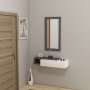 HANAH HOME Vien, Anthracite White (sa ogledalom) - slika 3