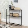 HANAH HOME Polica Andas Black - slika 1