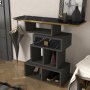 HANAH HOME Polica Bertha Anthracite - slika 2
