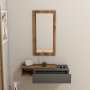 HANAH HOME Vien, Light Walnut Anthracite (sa ogledalom) - slika 1