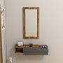 HANAH HOME Vien, Light Walnut Anthracite (sa ogledalom) - slika 2