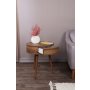 HANAH HOME Pomoćni stočić Yuvarlak Walnut - slika 2