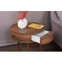 HANAH HOME Pomoćni stočić Yuvarlak Walnut - slika 3