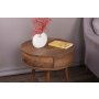 HANAH HOME Pomoćni stočić Yuvarlak Walnut - slika 4