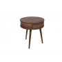 HANAH HOME Pomoćni stočić Yuvarlak Walnut - slika 5