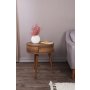 HANAH HOME Pomoćni stočić Yuvarlak Walnut - slika 1