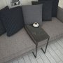 HANAH HOME Sto sa točkićima Callen Black Marble - slika 2