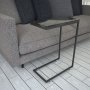 HANAH HOME Sto sa točkićima Callen Black Marble - slika 3