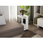 HANAH HOME Sto sa točkićima Afitab White - slika 2