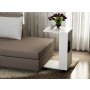 HANAH HOME Sto sa točkićima Afitab White - slika 1