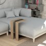 HANAH HOME Pomoćni stočić Muju Oak Anthracite Oak - slika 1