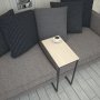 HANAH HOME Sto sa točkićima Callen Oak - slika 2