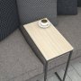 HANAH HOME Sto sa točkićima Callen Oak - slika 4