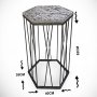 HANAH HOME Pomoćni stočić Cetrus Oak - slika 5