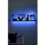 WALLXPERT Zidna lampa Cat Love, Blue - slika 3