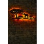 WALLXPERT Zidna lampa Safari Yellow Red - slika 2