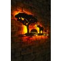 WALLXPERT Zidna lampa Safari Yellow Red - slika 3