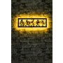 WALLXPERT Zidna lampa Music Band Yellow - slika 2