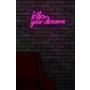 WALLXPERT Dekorativna rasveta Follow Your Dreams Pink - slika 2