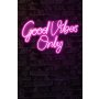 WALLXPERT Dekorativna rasveta Good Vibes Only 2 Pink - slika 2