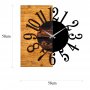 WALLXPERT Zidni sat Wooden Clock 7 - slika 5
