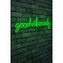 WALLXPERT Dekorativna rasveta Good Vibes Only Green - slika 1