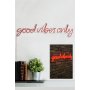 WALLXPERT Dekorativna rasveta Good Vibes Only Red - slika 2