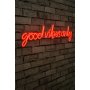 WALLXPERT Dekorativna rasveta Good Vibes Only Red - slika 3