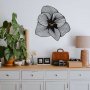 WALLXPERT Zidni sat Azalea Metal Wall Clock APS039 70 Black - slika 1