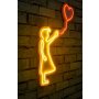 WALLXPERT Dekorativna rasveta Balloon Girl Yellow - slika 1