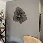 WALLXPERT Zidni sat Azalea Metal Wall Clock APS039 49 Black - slika 1