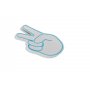 WALLXPERT Dekorativna rasveta Victory Sign Blue - slika 5