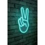 WALLXPERT Dekorativna rasveta Victory Sign Blue - slika 1