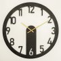 WALLXPERT Zidni sat Mood Metal Wall Clock APS114 Black - slika 2
