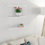 HANAH HOME Zidna polica Armoni 3'lu Shiny White - slika 2
