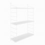 HANAH HOME Zidna polica Armoni 3'lu Shiny White - slika 3