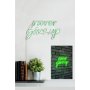 WALLXPERT Dekorativna rasveta Never Give Up Green - slika 2