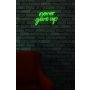 WALLXPERT Dekorativna rasveta Never Give Up Green - slika 3