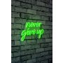 WALLXPERT Dekorativna rasveta Never Give Up Green - slika 1