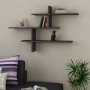 HANAH HOME Zidna polica Leo Anthracite - slika 1