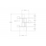 HANAH HOME Zidna polica Bombe Sapphire Oak - slika 4