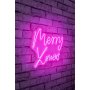 WALLXPERT Dekorativna rasveta Merry Christmas Pink - slika 1