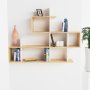 HANAH HOME Zidna polica Lagomood Enky White Oak - slika 3