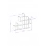 HANAH HOME Zidna polica Lagomood Enky White Oak - slika 5
