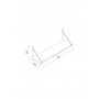 HANAH HOME Zidna polica Armoni Shiny White - slika 4