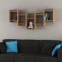 HANAH HOME Zidna polica Bat Oak - slika 1