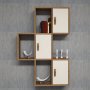 HANAH HOME Zidna polica Flora Walnut Cream - slika 3